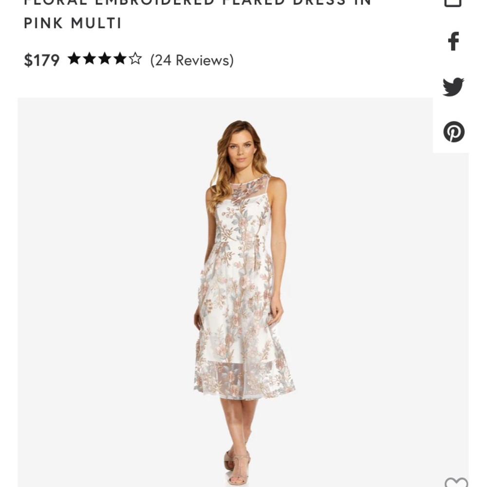 Adrianna Papel dress NWT. Size 6 purchased last summer but never wore it.